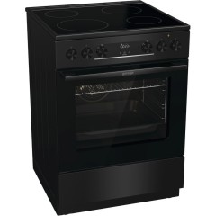 Gorenje GEC6C40BG Κουζίνα 71lt με Κεραμικές Εστίες Π60εκ. Μαύρη